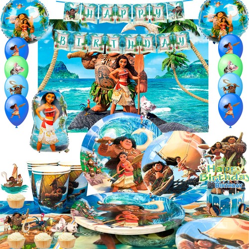 Moana party zubehör set - zubehör,
