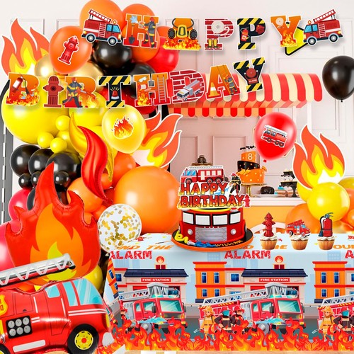 Feuerwehrauto geburtstag deko - geburtstag,