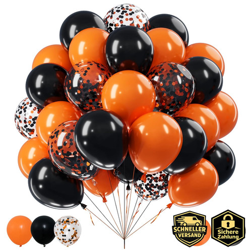 Halloween luftballons schwarz - luftballons,