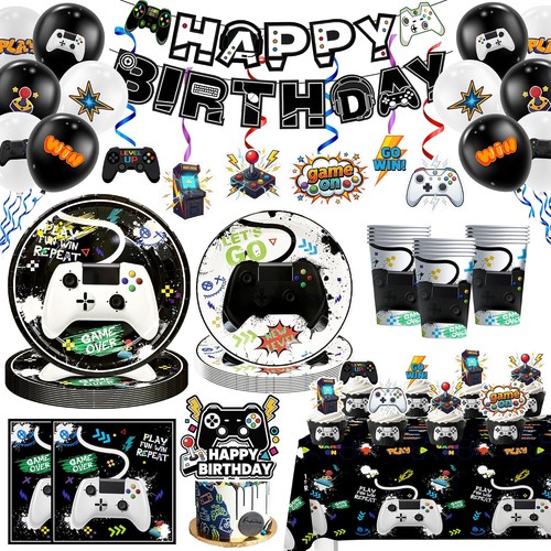 Video game party deko - video,