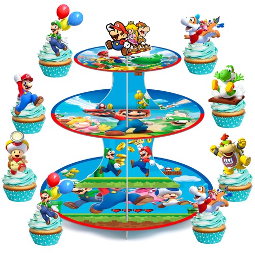 Super mario cupcake ständer - super,
