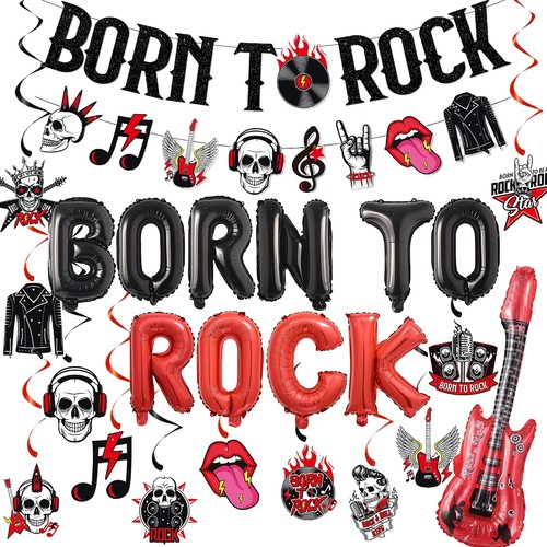 Party deko set rock and - set, roll