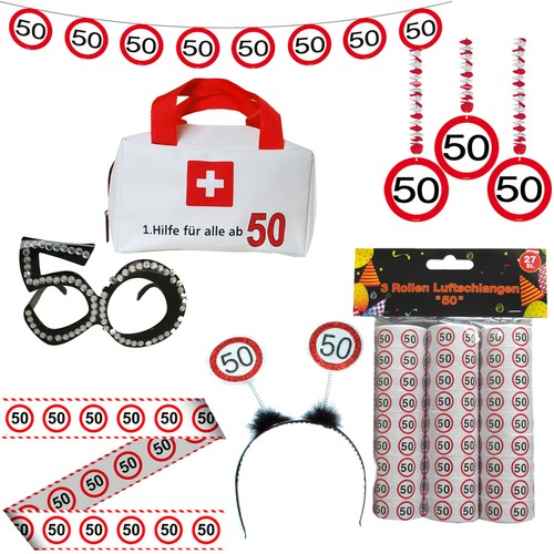 Deko 50sten geburtstag - deko,
