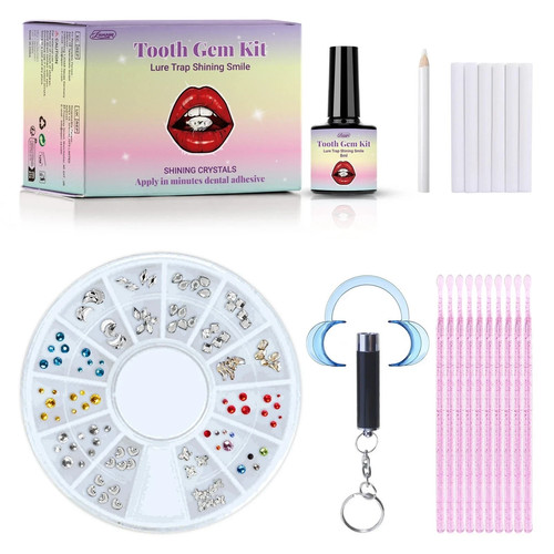 Zahnschmuck set kristall - zahnschmuck,