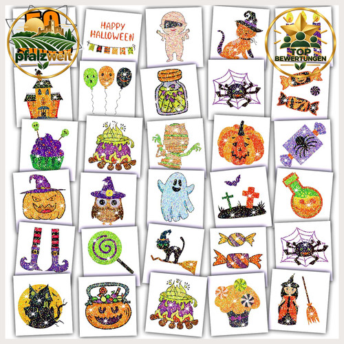 Halloween glitzertattoos - halloween,