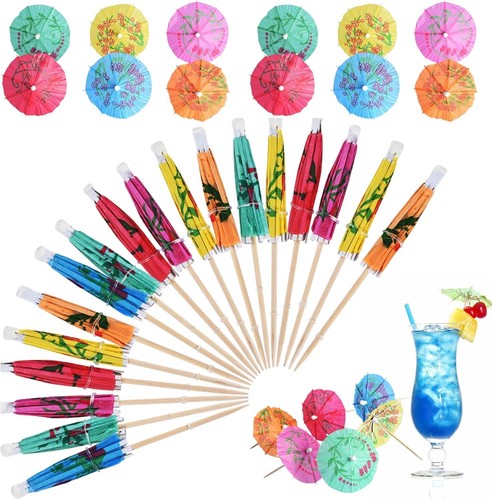 Cocktail schirmchen bunt - schirmchen, 50